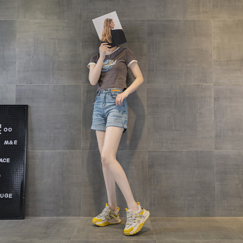 2522爆款老爹鞋女2025夏季網面透氣百搭老爹鞋學生運動休閒鞋