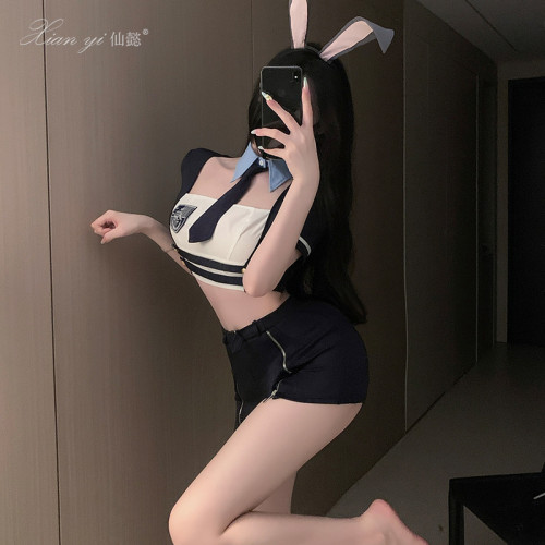 仙懿萬聖節服飾性感兔子警官cos服夜場酒吧吸睛辣妹舞台演出服681