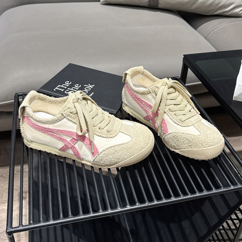 真皮休閒運動鞋女2025春夏新款潮牌復古平底德訓鞋軟底輕便阿甘鞋