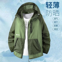 夏季新款休閒男女戶外寬松皮膚衣防曬大碼工裝超薄外套潮流300斤