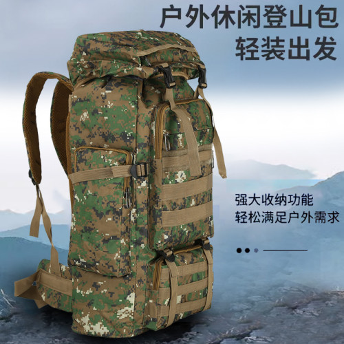 戶外登山後背包2025新款大容量運動雙肩包男士大號差旅包野營旅行包