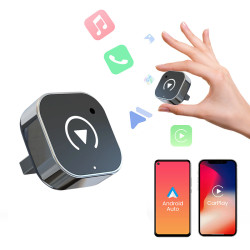 車機互聯carplay盒子有線轉無線車用carplay無線轉接器帶轉接頭
