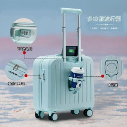 輕便行李箱小型拉桿箱新款結實耐用登機箱多功能萬向輪旅行密碼箱