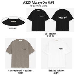 25AS AlwaysOn 系列 短袖T恤 燙花ESSENTIALS潮牌T恤SShirt