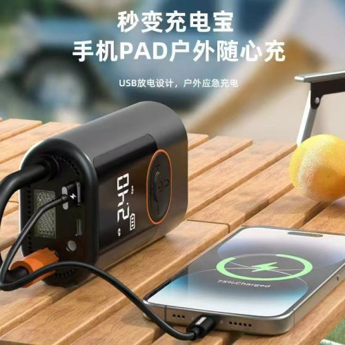 車用無線充氣泵可攜式汽車打氣泵智能電動轎車輪胎車用高壓打氣筒