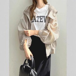 日系2025新款時尚輕薄連帽防曬衣服女夏季防紫外線遮陽防曬衫