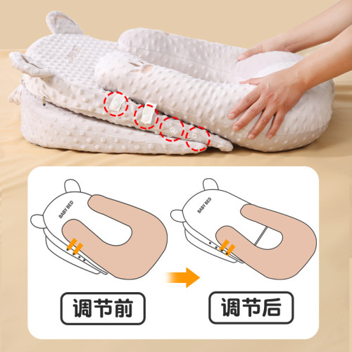 斜坡枕嬰兒防吐奶斜坡墊四季透氣新生兒寶寶防嗆奶溢奶躺喂睡神器