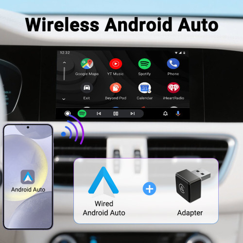 carplay模塊2in1智能可攜式車用互聯盒子安卓Autocarplay盒子