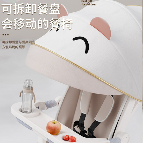 遛娃霤娃神器嬰兒手推車超輕便可折曡兒童高景觀可坐可躺寶寶推車