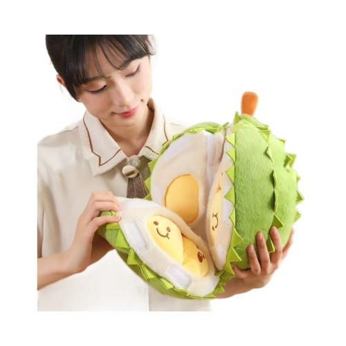 抖音同款毛絨榴蓮玩偶解壓撕拉玩具毛絨玩具公仔節日禮品創意女生