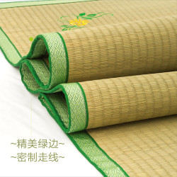 加厚加密天然草蓆1.8m折曡雙人床1.5傳統老草蓆0.9學生宿舍單人蓆