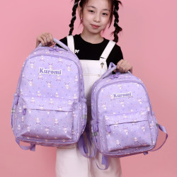 兒童雙肩包庫洛米卡通時尚女童後背包幼兒園小學生校園書包休閒小包