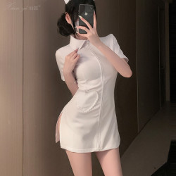 仙懿萬聖節服飾白衣天使護士cosplay性感舞台表演服大碼演出服672