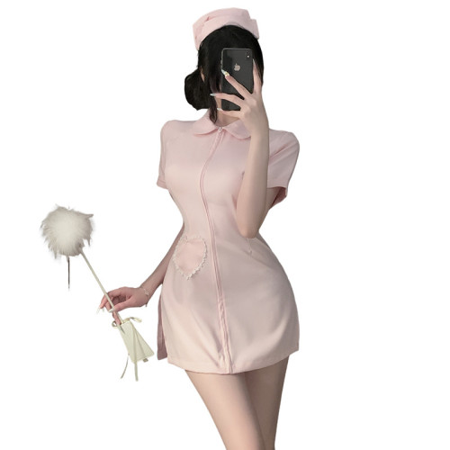 仙懿萬聖節服飾白衣天使護士cosplay性感舞台表演服大碼演出服672