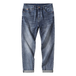 2025四季款修身直筒彈力牛仔褲男長褲JEANS MEN