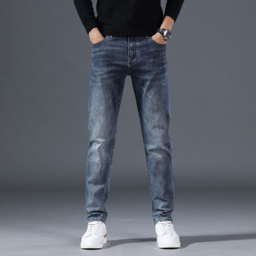 2025四季款修身直筒彈力牛仔褲男長褲JEANS MEN