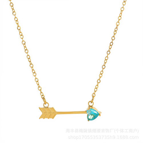 桃心鑽項鍊12生辰石誕生石s925銀項咀 款 