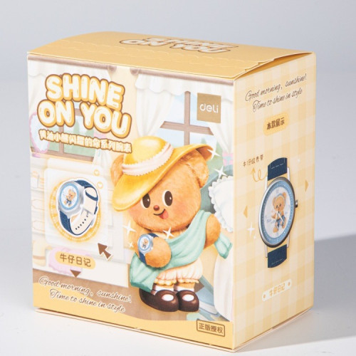 【新品】得力HY630黃油小熊手錶可愛兒童手環手錶裝飾手錶腕表禮
