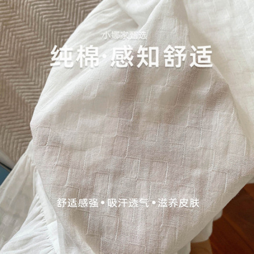 睡裙女短袖純棉夏季薄款睡衣白色甜美宮廷風公主全棉可外穿家居服
