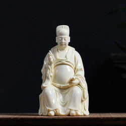 陶瓷文昌帝君擺件 家用供奉彿像文曲星君書房神像德化陶瓷工藝品