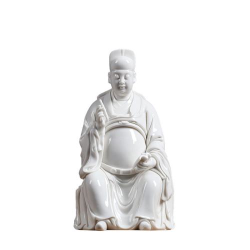 陶瓷文昌帝君擺件 家用供奉彿像文曲星君書房神像德化陶瓷工藝品