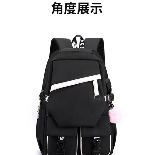 新款卡通labubu拉布布兒童男女學生書包雙肩包午餐包筆袋三件套