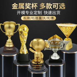 金屬獎杯年會 頒獎紀念品合金創意獎杯多款可選創意新穎獎杯定 做