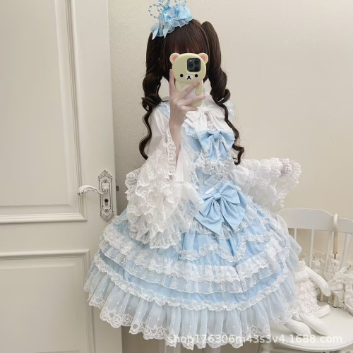 A2025新款潮流可愛連衣裙華麗花嫁吊帶連衣裙女服裝日韓休閒
