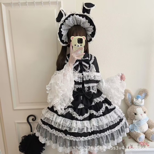 A2025新款潮流可愛連衣裙華麗花嫁吊帶連衣裙女服裝日韓休閒