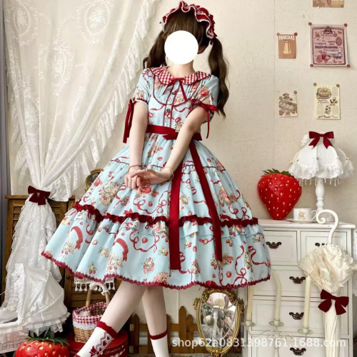 F布丁兔假髮女長髮Lolita80cm白金色長卷髮加長款少蘿女款頭套