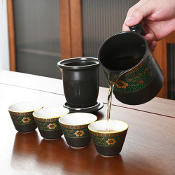 戶外旅行茶具一壺四杯車用實用快客杯隨身泡小套裝廣告商務禮品