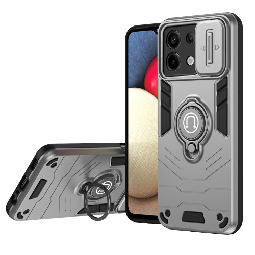 適用小米紅米note14Pro推窗手機殼紅米14C指環支架小米14T保護套
