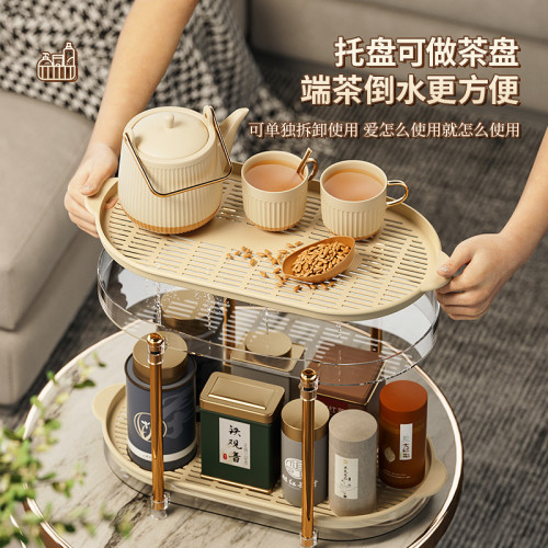瀝水架置物架家用雙層杯架廚房瀝水托盤茶盤泡茶簡易雙層瀝水托盤