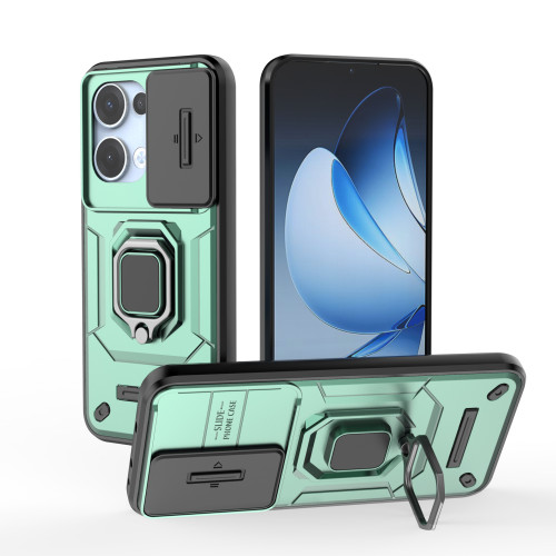 適用OPPO Reno13Pro戰鬭熊手機殼支架Reno12推窗Reno11F保護套