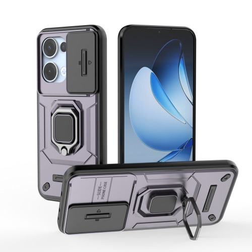 適用OPPO Reno13Pro戰鬭熊手機殼支架Reno12推窗Reno11F保護套