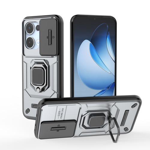 適用OPPO Reno13Pro戰鬭熊手機殼支架Reno12推窗Reno11F保護套