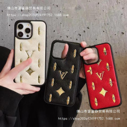 皮質奢華老花適用15promax手機殼iPhone13保護套高級感12潮牌14女