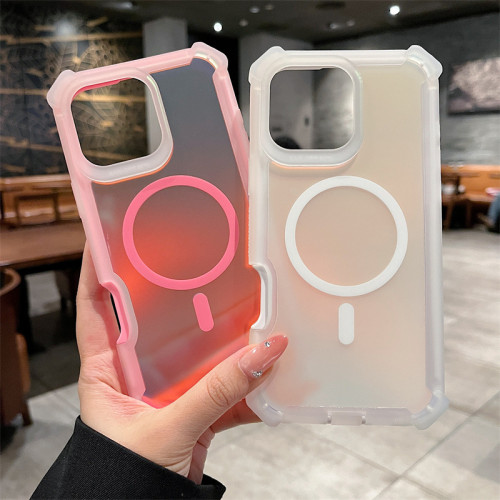 適用iPhone17ProMax太空殼變色龍手機殼蘋果16Pro磁吸三防15套