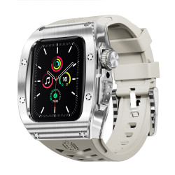 爆款適用於Apple iWatch 7/8通用44/45MM金屬防摔手錶保護殼