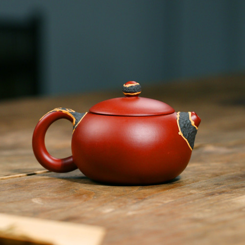 正宗宜興紫砂壺名家手工泡茶壺家用功夫茶具套裝大紅袍松針西施壺
