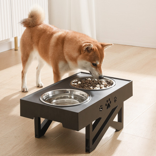 大狗狗碗狗食盆雙碗大型犬防打翻高腳飲水大號寵物碗狗狗用品