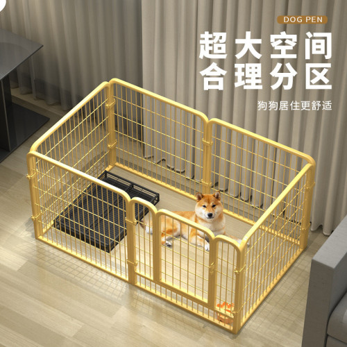 狗狗籠子狗圍欄家用室內中大型犬帶隔離門自由組合狗籠子寵物柵欄