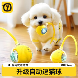 狗狗玩具自動遛狗球耐咬自嗨解悶寵物電動智能逗狗神器小狗跳跳球