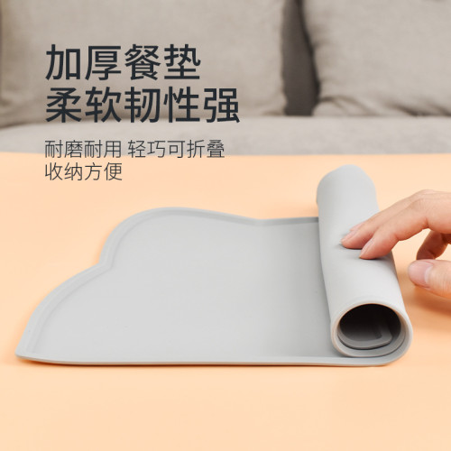 寵物餐墊貓碗墊貓咪狗狗貓用吃飯墊子矽膠大號防滑防水防漏食用品