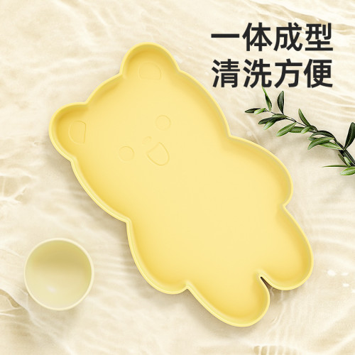 柒哦小熊寵物餐墊貓碗墊防水防滑貓咪狗狗吃飯餐盤超大號餐具墊子