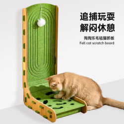 L型貓抓板貓窩一體拼接立式貓爪板窩耐抓掏掏樂耐磨貓咪自嗨玩具