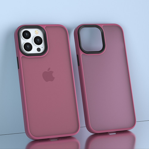 適用蘋果16手機殼iphone15promax防摔半透明磨砂保護套防指紋膚感