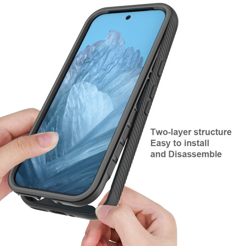 適用谷歌Pixel9Pro防摔手機殼Pixel8A/7前膜三合一加厚6A外殼