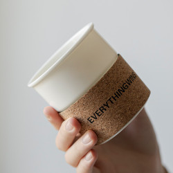 德化白瓷茶杯羊脂玉大號主人杯防燙隔熱半刻咖啡杯家用喝水杯子