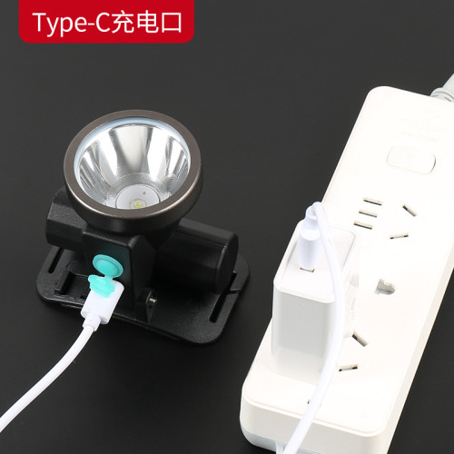 雅尼超輕小頭燈強光充電遠射LED夜釣家用戶外登山頭戴手電筒礦燈